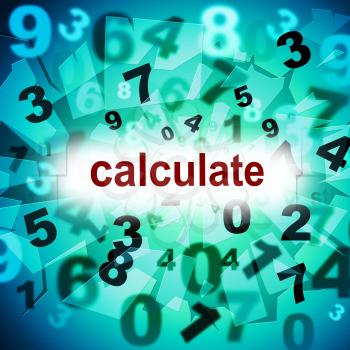 Calculation Calculate Meaning One Two Three And Numbers Counter