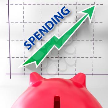 Spending Graph Meaning Rise In Outgoings And Costs