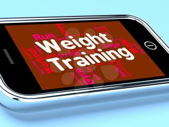 Weight Training Meaning Workout Equipment And Word 