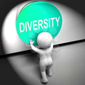 Diversity Pressed Meaning Variety Difference Or Multi-Cultural