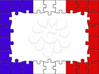France Jigsaw Meaning Blank Space And Assemble