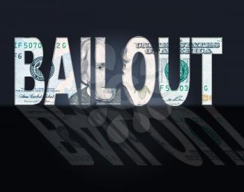 Bailout Dollars Representing Savings Money And Bank