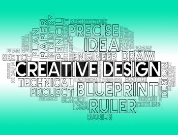 Creative Design Indicating Artwork Creativity And Visualization