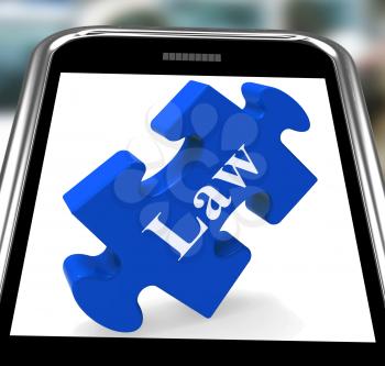 Law Smartphone Meaning Justice And Legal Information Online