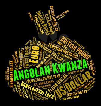 Angolan Kwanza Representing Foreign Exchange And Coin