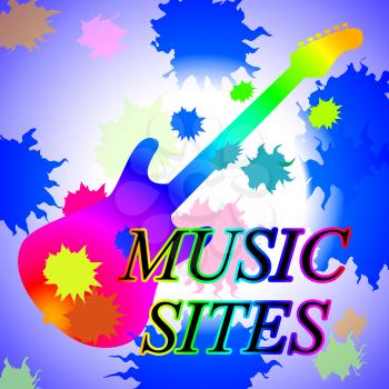 Music Sites Showing Sound Track And Websites