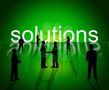 Business Solutions Indicating Solve Resolve And Corporation