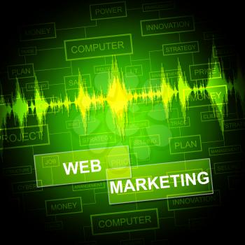 Web Marketing Showing Website Sem And Media