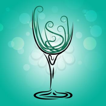 Wine Glass Meaning Joy Wineglass And Alcoholic