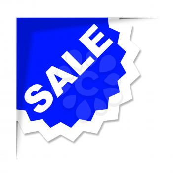 Sale Label Indicating Promotion Promotional And Closeout