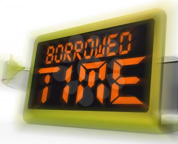 Borrowed Time Digital Clock Showing Terminal Illness And Life Expectancy