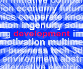 Development Word Meaning Evolution Growth And Improvement