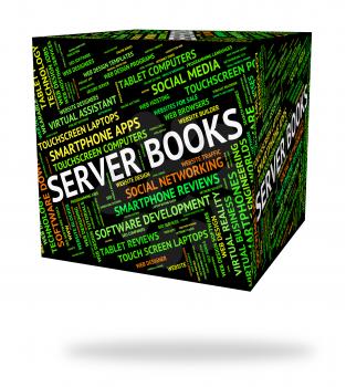 Server Books Representing Computer Servers And Word