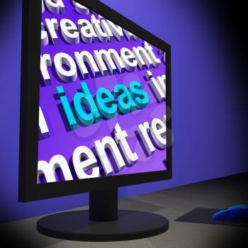 Ideas On Monitor Showing New Inventions Or Innovative Thoughts