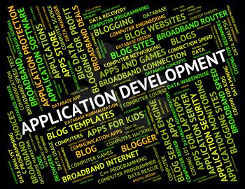 Application Development Representing Success Text And Programs