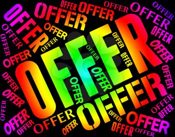 Offer Word Representing Discounts Words And Closeout
