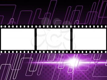 Filmstrip Mauve Showing Text Space And Border