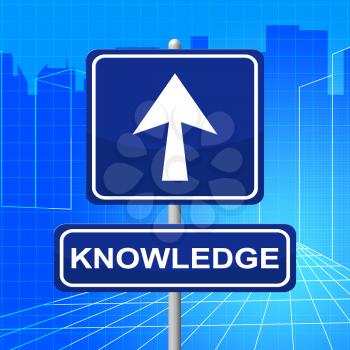 Knowledge Sign Meaning Pointing Arrows And Message