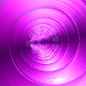 Mauve Vortex Abstract Metallic Background With Twirling Twisting Spiral