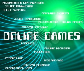 Online Games Meaning World Wide Web And Website