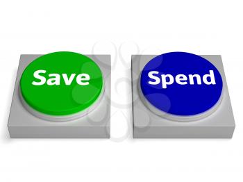 Save Spend Buttons Showing Saving Or Spending