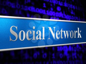 Social Network Showing Networking People And Friends