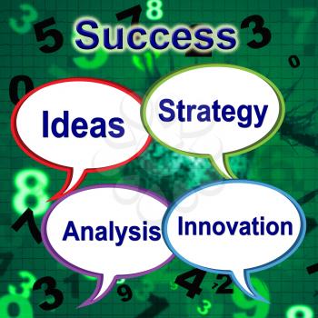 Success Words Showing Victory Ideas And Victors
