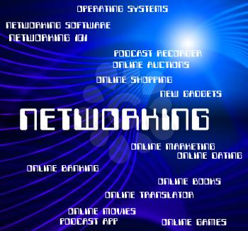 Networking Word Meaning Global Communications And Communicate
