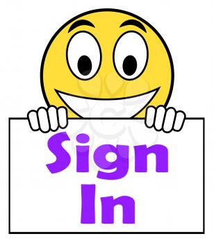 Sign In Sign Showing Log On Online