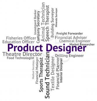 Product Designer Showing Shopping Designed And Designing