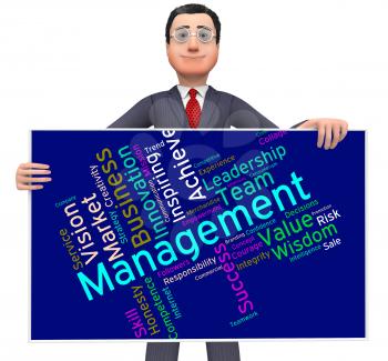 Management Words Showing Head Directors And Text 