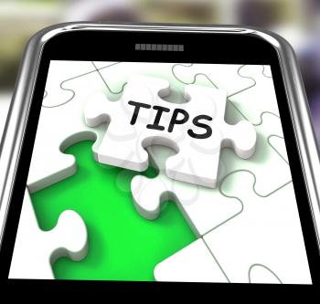 Tips Smartphone Showing Internet Prompts And Guidance