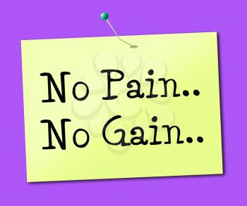 No Pain Gain Meaning Making It Happen And Achieve