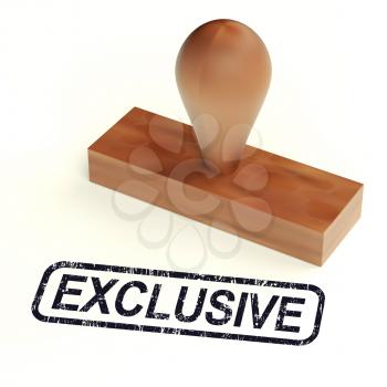 Exclusive Rubber Stamp Showing Limited Products