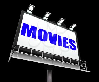 Movies Sign Meaning Hollywood Entertainment and Picture Shows