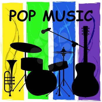 Pop Music Representing Harmonies Track And Song