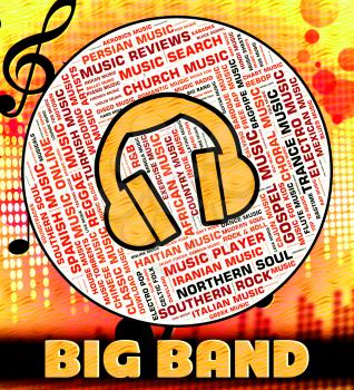 Big Band Music Showing Sound Track And Audio