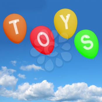 Toys Balloons Representing Kids and Children's Playthings