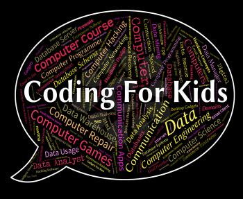 Coding For Kids Meaning Children Code And Youth