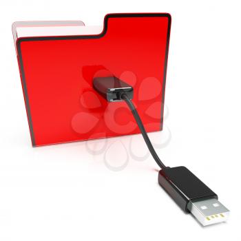 Usb Folder Or File Showing Storage And Memory