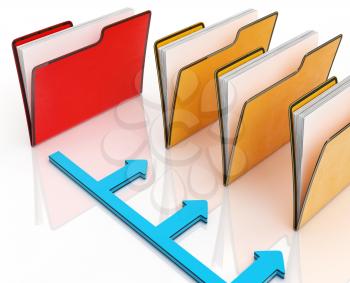 Folders Or Files Showing Correspondence And Organized