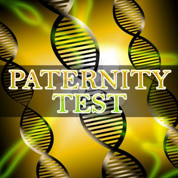 Paternity Test Helix Shows Father Result 3d Illustration