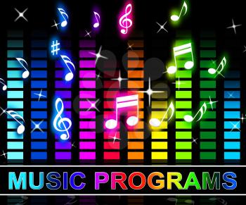 Music Programs Equalizer Notes Means Song Applications Or Software