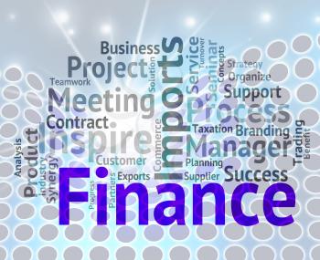 Finance Word Wordcloud Meaning Figures Investment And Profit