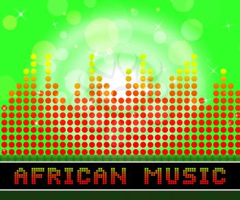 African Music Graphic Equalizer Represents Africa Soundtracks And Acoustics