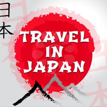 Travel In Japan  Mountain And Sun Symbols Travel Shows Japanese Guide And Tours