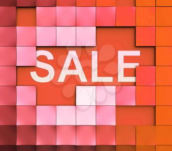 Sale Word Representing Bargain Offers 3d Illustration