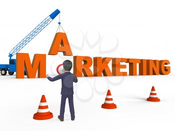 Do Marketing Character Meaning Seo Sales 3d Rendering