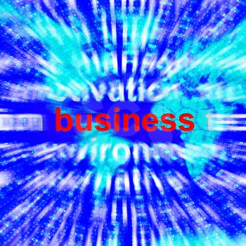 Business Word Representing Trade Partnerships and Commerce 3d Rendering