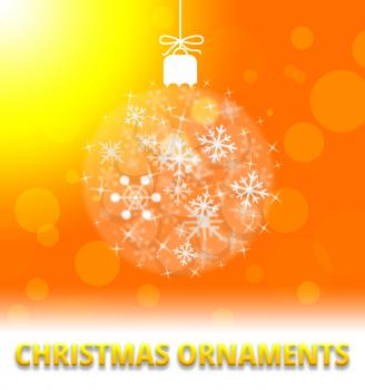 Christmas Ornaments Ball Decoration Meaning Xmas Decor 3d Illustration